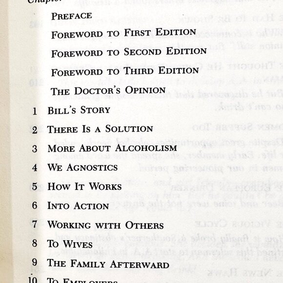 Alcoholics Anonymous Third Edition Book Hardcover (1976) - Picture 6 of 7